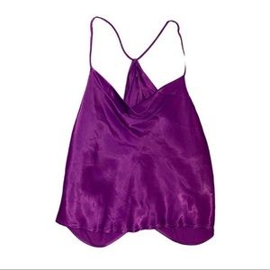 Purple Zara Tank Top with Open Back